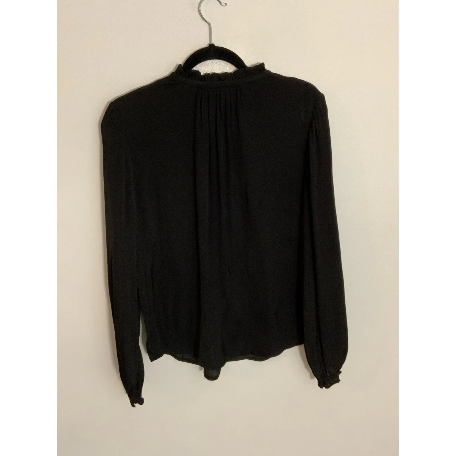 Current Air Black Blouse with shoulder stripes‎ - Image 4
