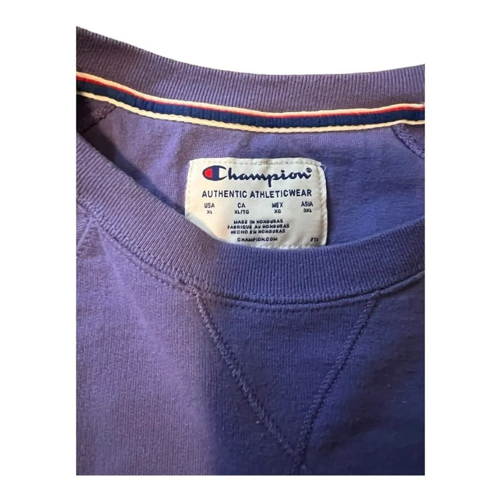 Champion Purple Sweatshirt Size XL fits like medium - Image 2