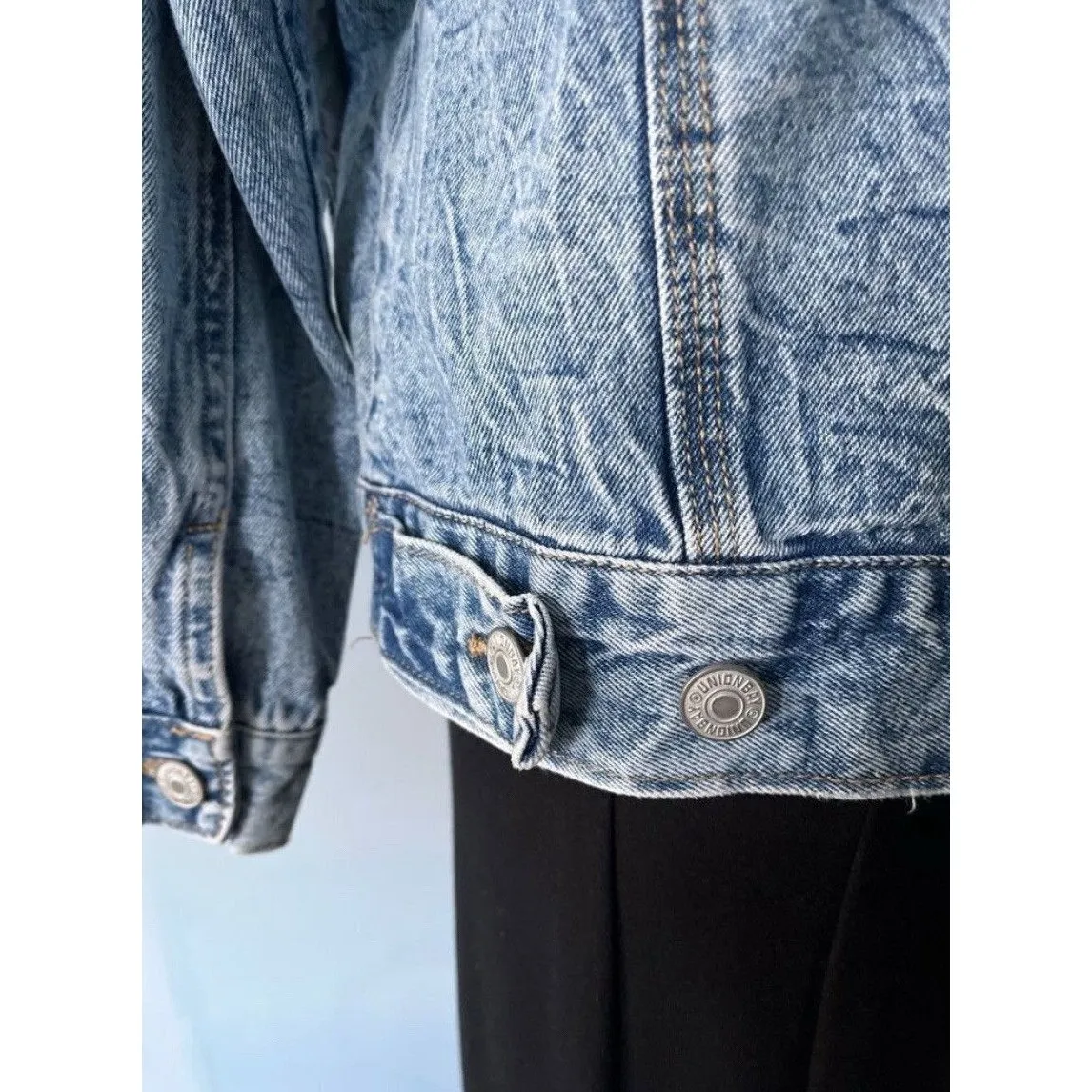 Vintage Union Bay y2k 90s Retro Style Women’s Size Small Acid Wash Denim Jacket - Image 8