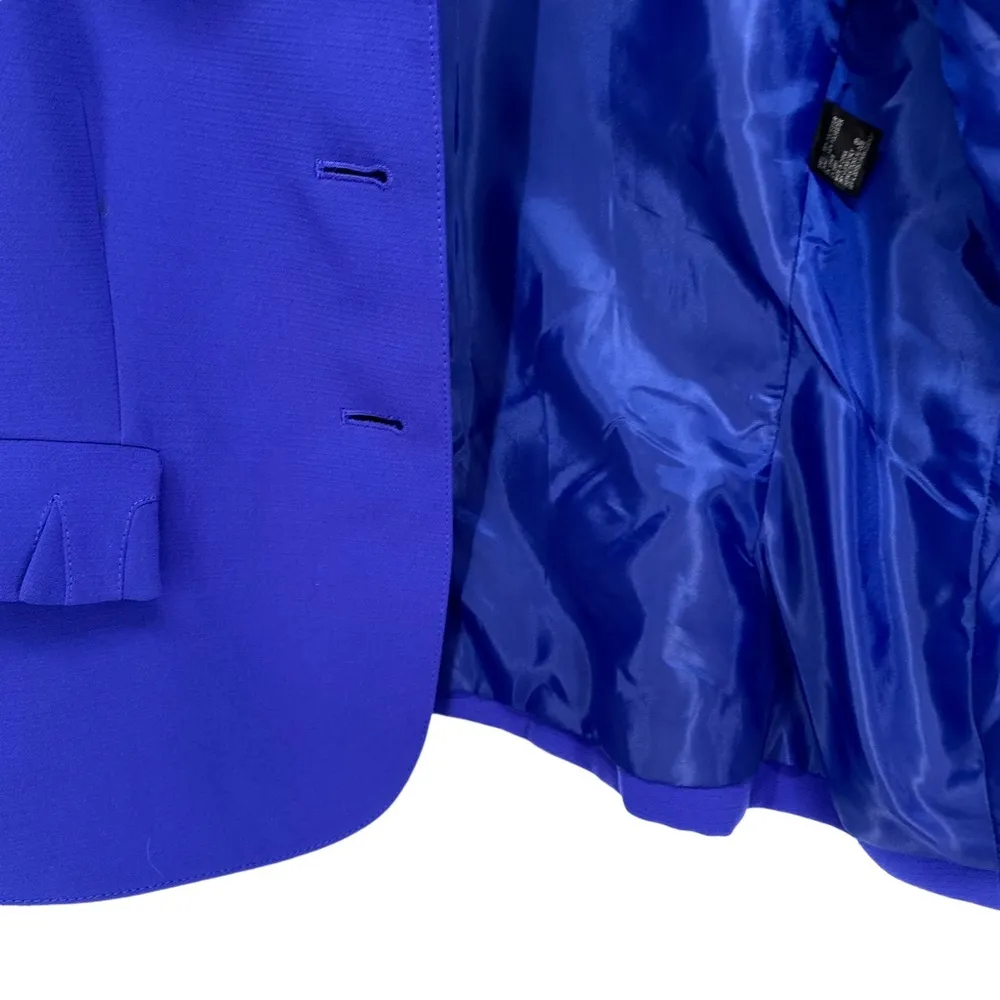 Tahari Women’s Petite Royal Blue Blazer Jacket - Image 11