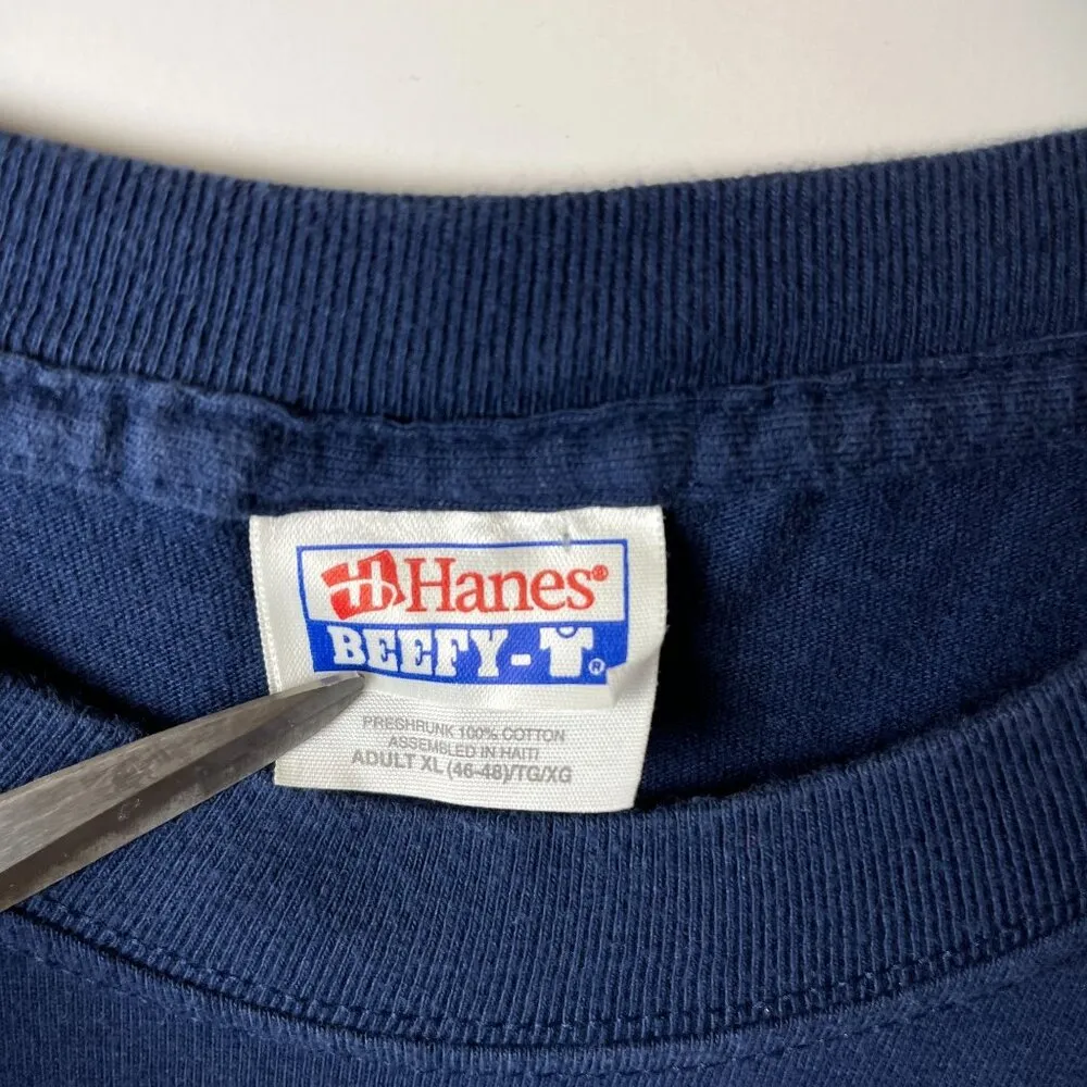 Vintage Y2K Fighting Irish T Shirt Blue XL Extra Large Clover Graphic Tee - Image 11