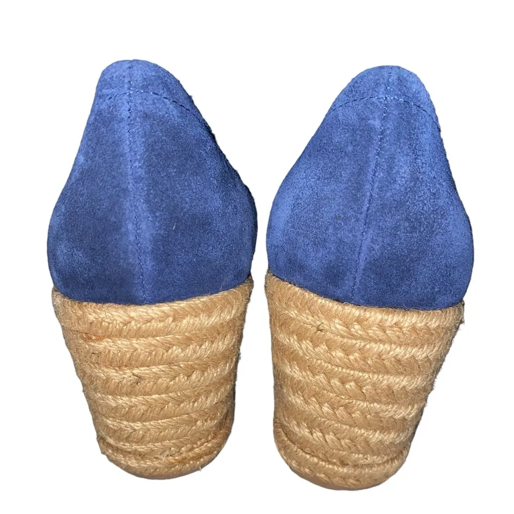 Palmer Wedge size 7.5 blue suede - Image 5