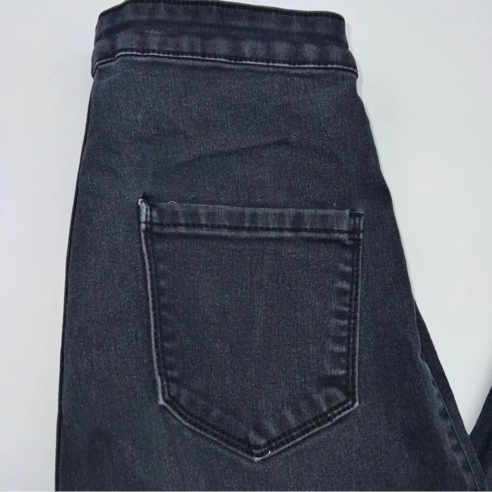 American Bazi Women/Juniors Black Skinny Distressed Jeans w/Excellent Stretch-7 - Image 3