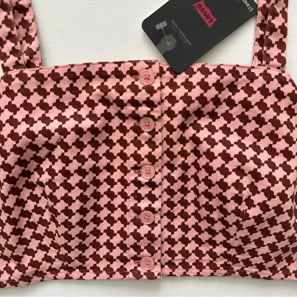 Levi’s Women’s Nadia Houndstooth Crop Top Size XS - Image 2