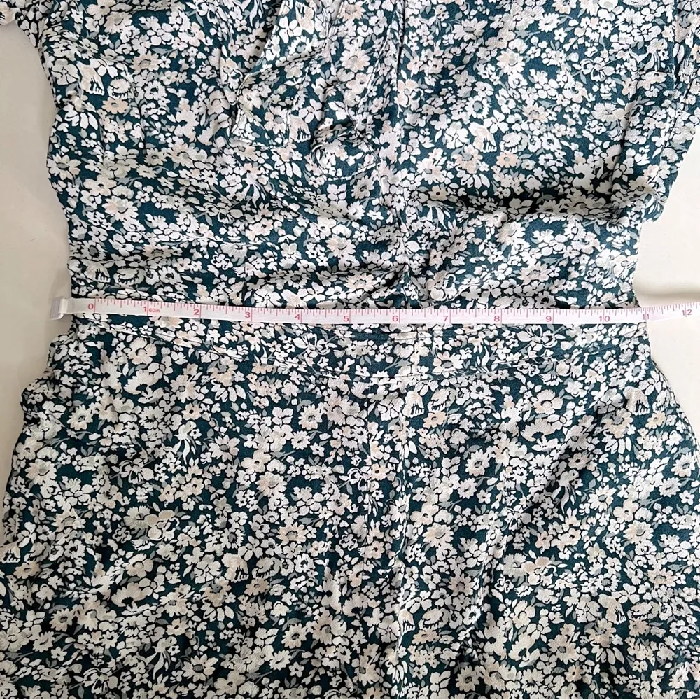 Abercrombie & Fitch Floral Print Open-Back Romper, Size XXS, NWT - Image 13