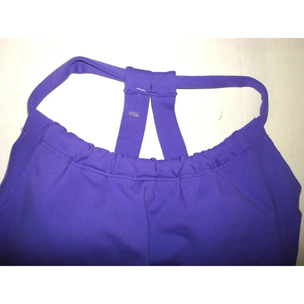 NWT Womens PrAna Yoga Pilates Strappy Top Bra New Quinn S Gym Cups Purple Violet - Image 4