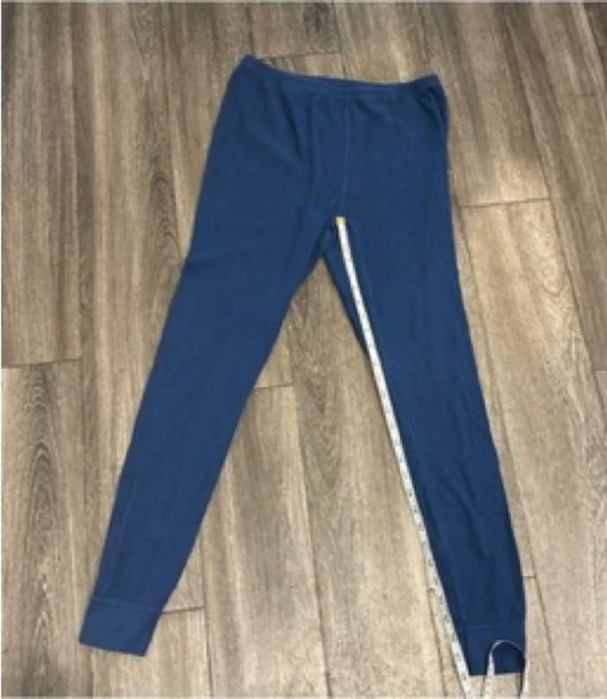 Women’s Fruit of The Loom Navy Long John Leggings size Large - Image 8