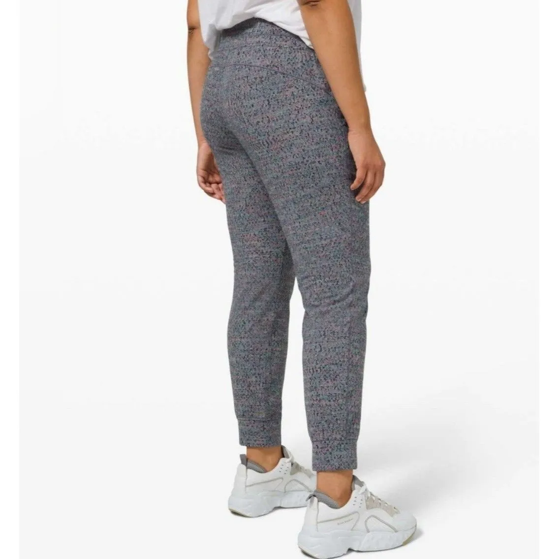 Lululemon Ready to Rulu Jogger Neon Tweed‎ Jacquard Htr Battleship Electric SZ 4 Gray - Image 6
