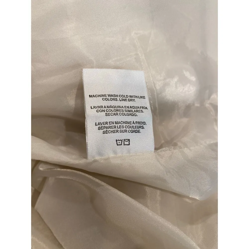 Thread & Supply Heather Ivory Faux Fleece 
Shirt Jacket Shaket Womens Small - Image 11