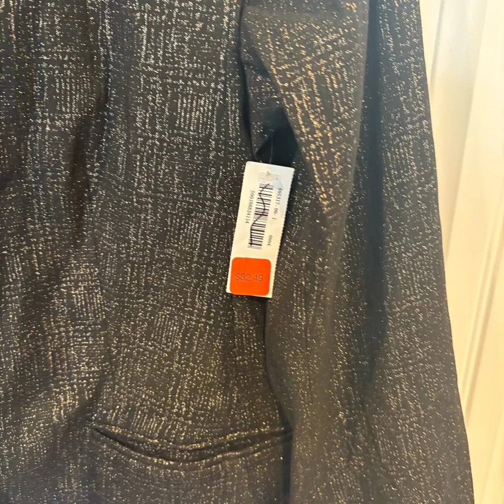 Old Navy Black Shimmer Jacket Size XL Tall - Image 4