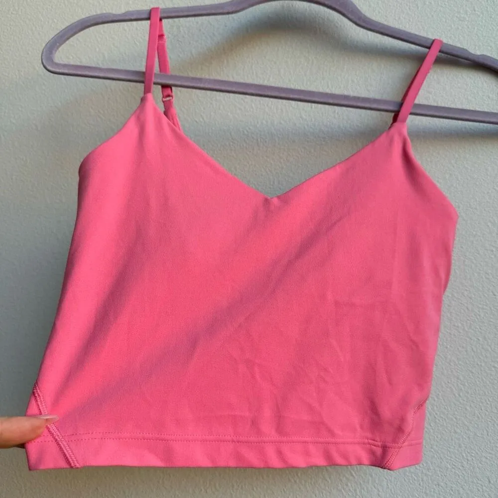 Lululemon Align Tank Cropped Cami Tank Sakura Pink Nulu Fabric Size 4 A / B Cup - Image 2