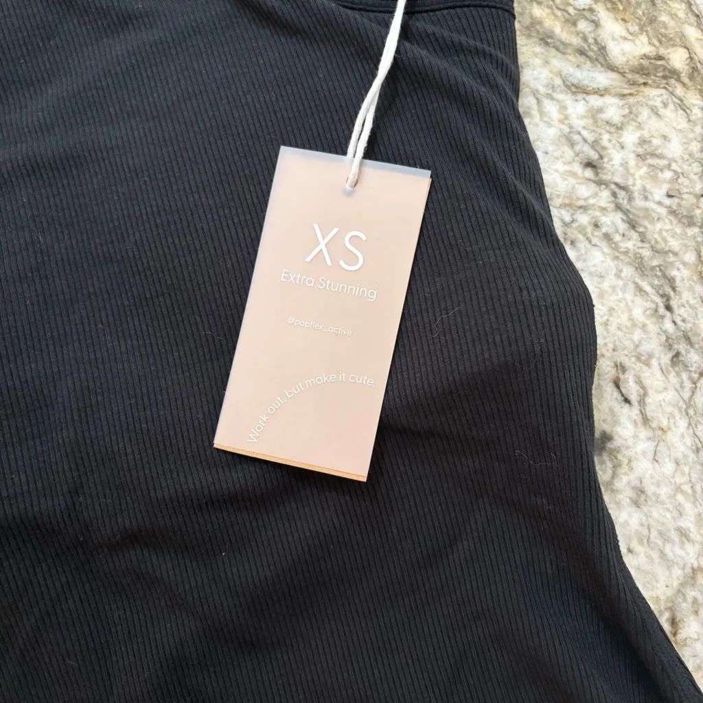 NEW Popflex Not Your Typical Tank (Built in Bra) Size XS - Image 3