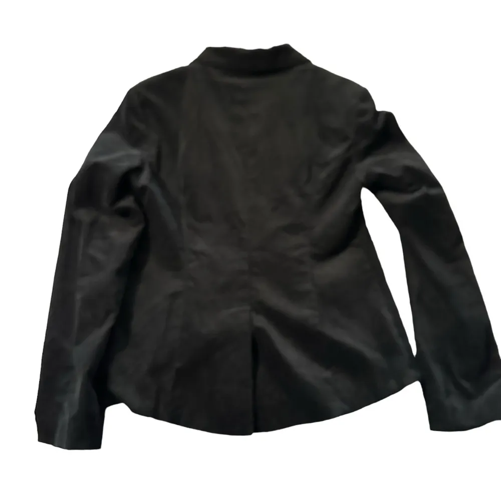 Mossimo women's black velvet one button blazer size medium - Image 2