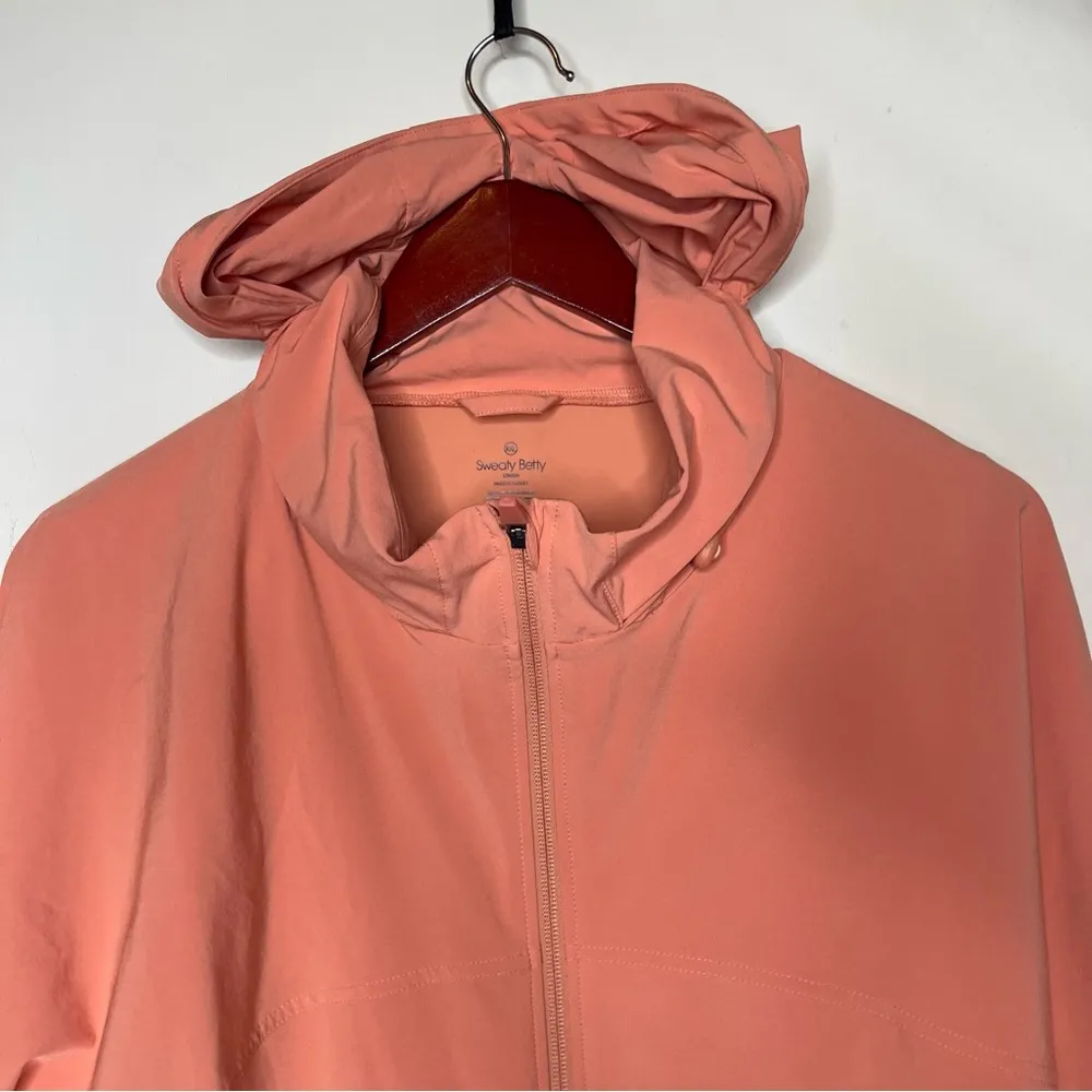 Sweaty Betty Fast Track Running Jacket in Orange sz XXL - Image 4