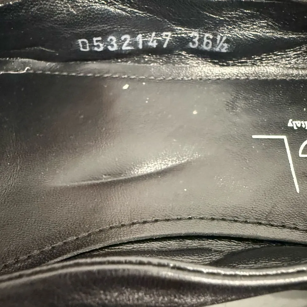 AGL Attilio Giusti Leombruni Denise Quilted Ballet Flats Black 36.5 (6.5) EUC - Image 7