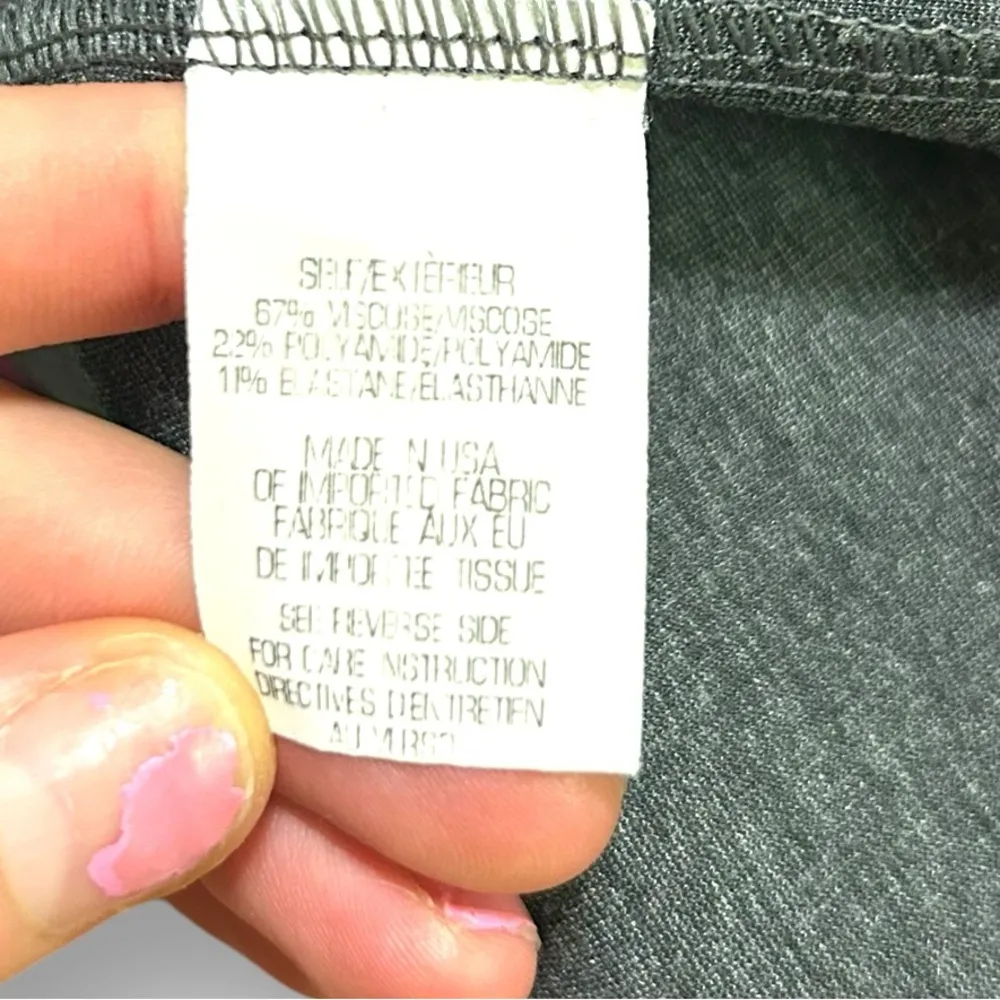 THEORY Winstine Refiner Short Sleeve Ponte Dress Size 2 Gray Professional Dress - Image 15