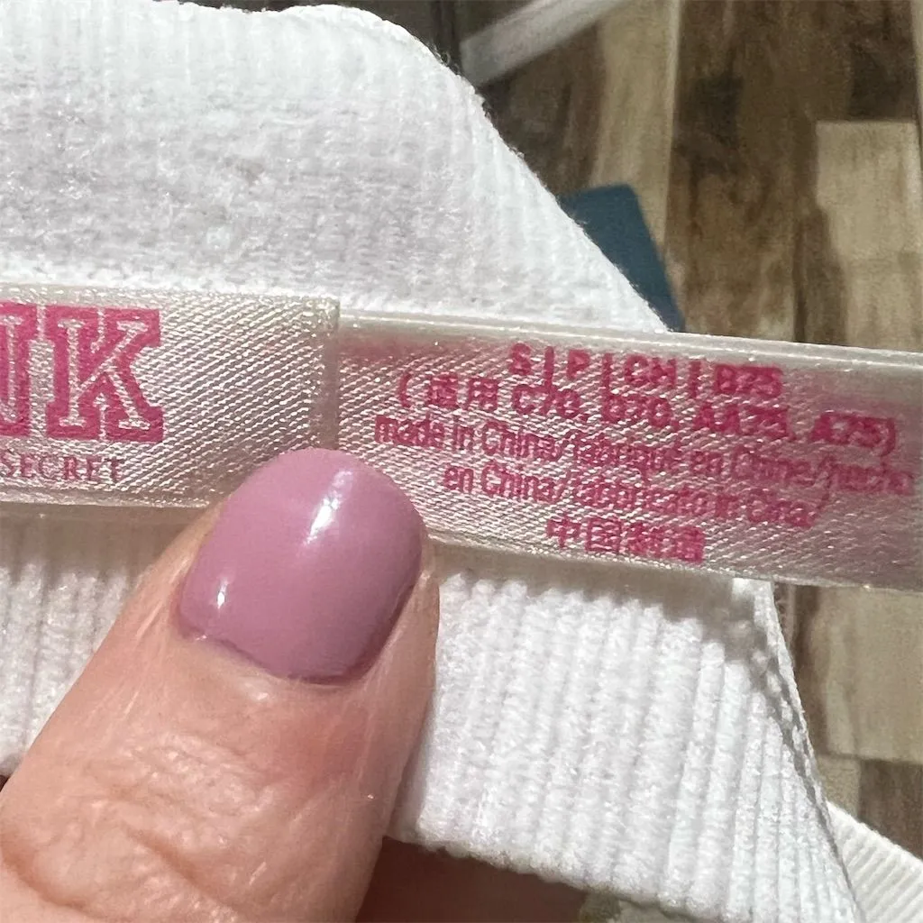 Victoria's Secret PINK Floral Lace Trim Bralette White/Yellow/Green Floral Small - Image 6