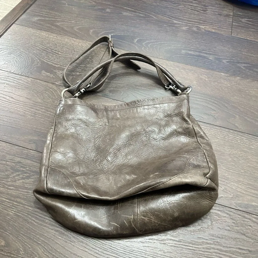 Frye Women’s Brown Melissa Hobo Leather Bag Purse - Image 4