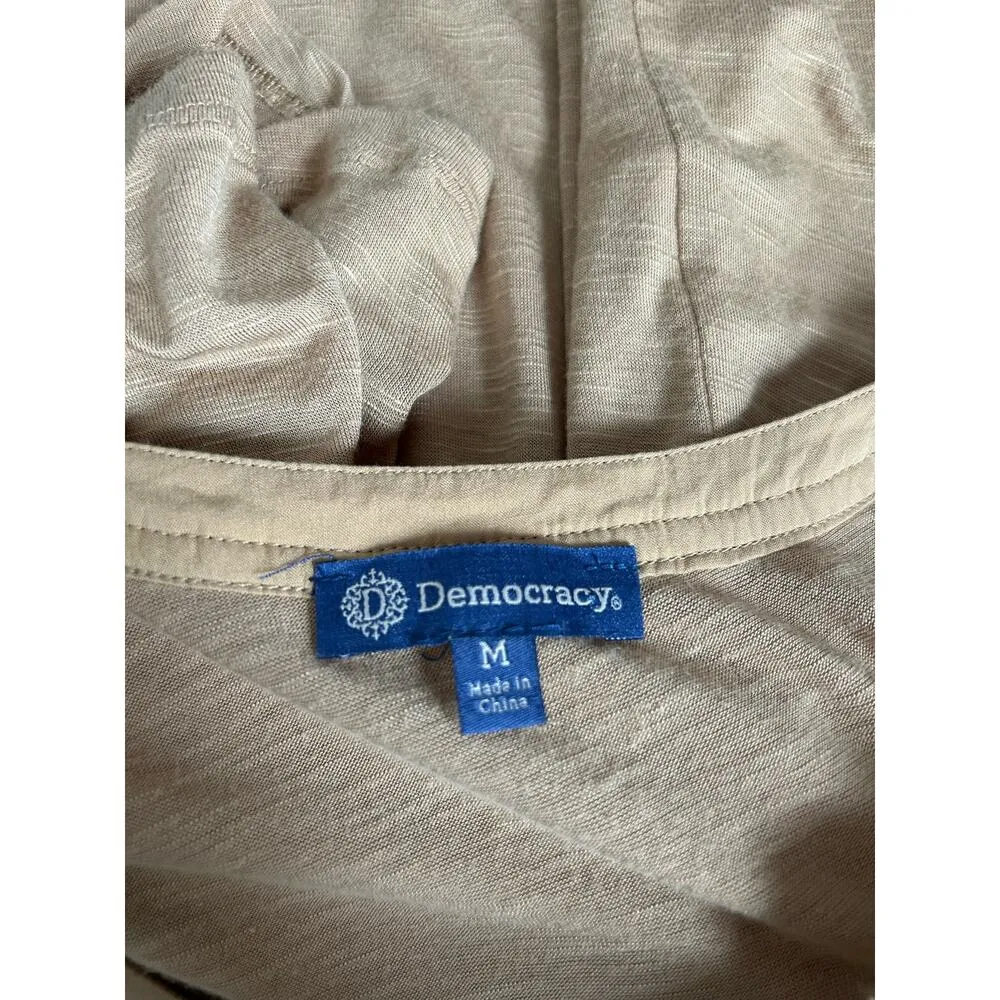 Democracy Brown Long Sleeve Top Medium - Image 4