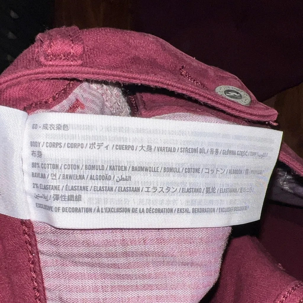 Hollister Deep Red Flare Jeans - Image 7