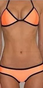 Swimwear Orange Bikini Set - Image 2