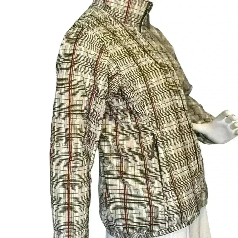 The Nortth Face Woman’s Brown Plaid Milletan Insulated Jacket She Size Medium. - Image 3