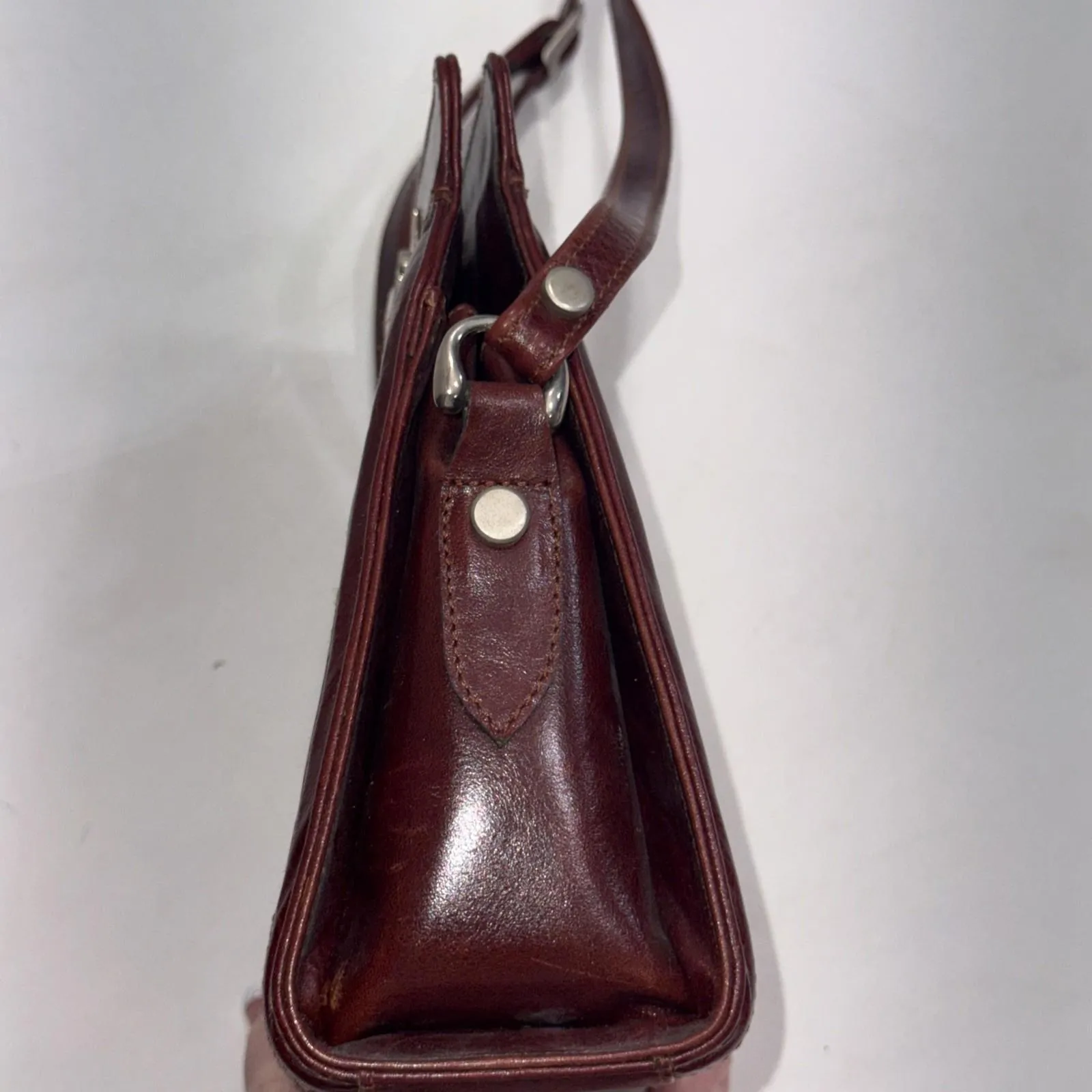 Vintage Kilim Crossbody Handbag Rug Tapestry Turkish Leather Bag Organizer - Image 12