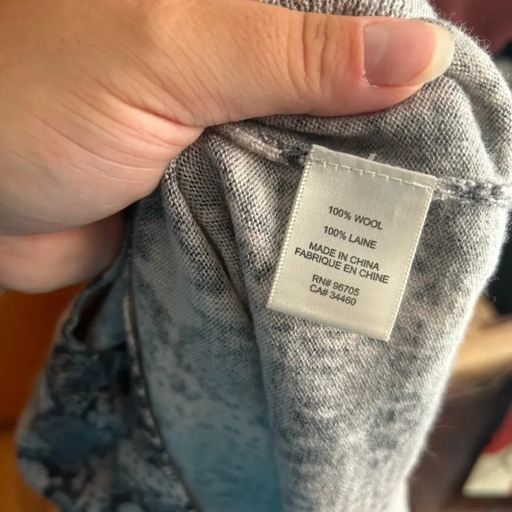 NWOT REBECCA TAYLOR SNAKE PRINT WOOL SWEATER - Image 4