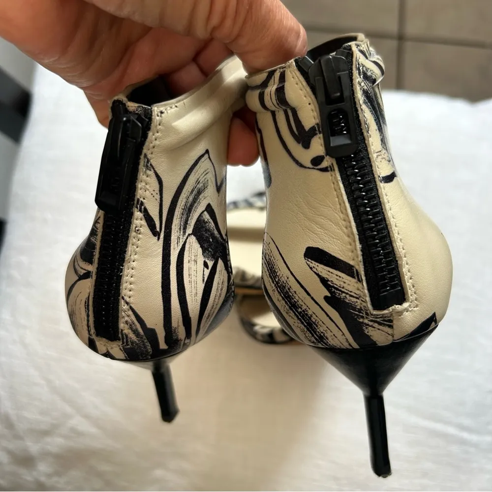 3.1 Phillip Lim Black and Cream Stiletto Heels - Image 2