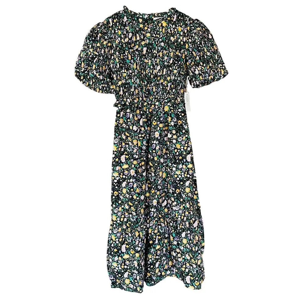 Hyacinth House by Tuckernuck Samantha Midi Dress Floral Smocked Size Medium NEW - Image 2