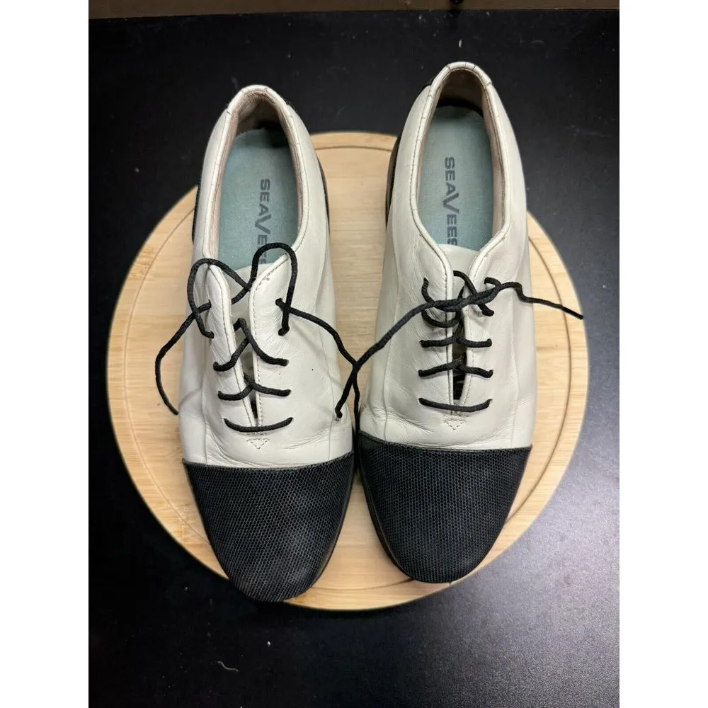 FootJoy FJ eComfort Golf Cleats Shoes‎ White /Black 98322 Womens US Size 7 M - Image 3