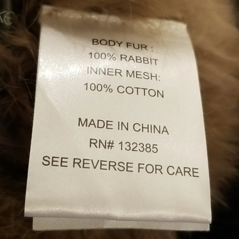 💕LOVE TOKEN💕 Real Rabbit Fur Infinity Scarf - Image 5