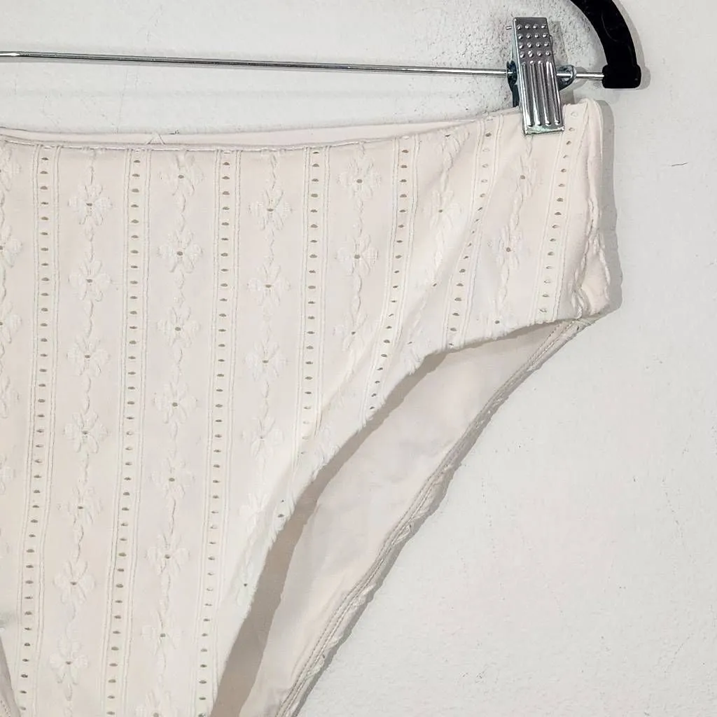 Andie Cream Swim Bottom NWT Large Cream Andie Swim Bikini Bottom Cream Swimwear - Image 2