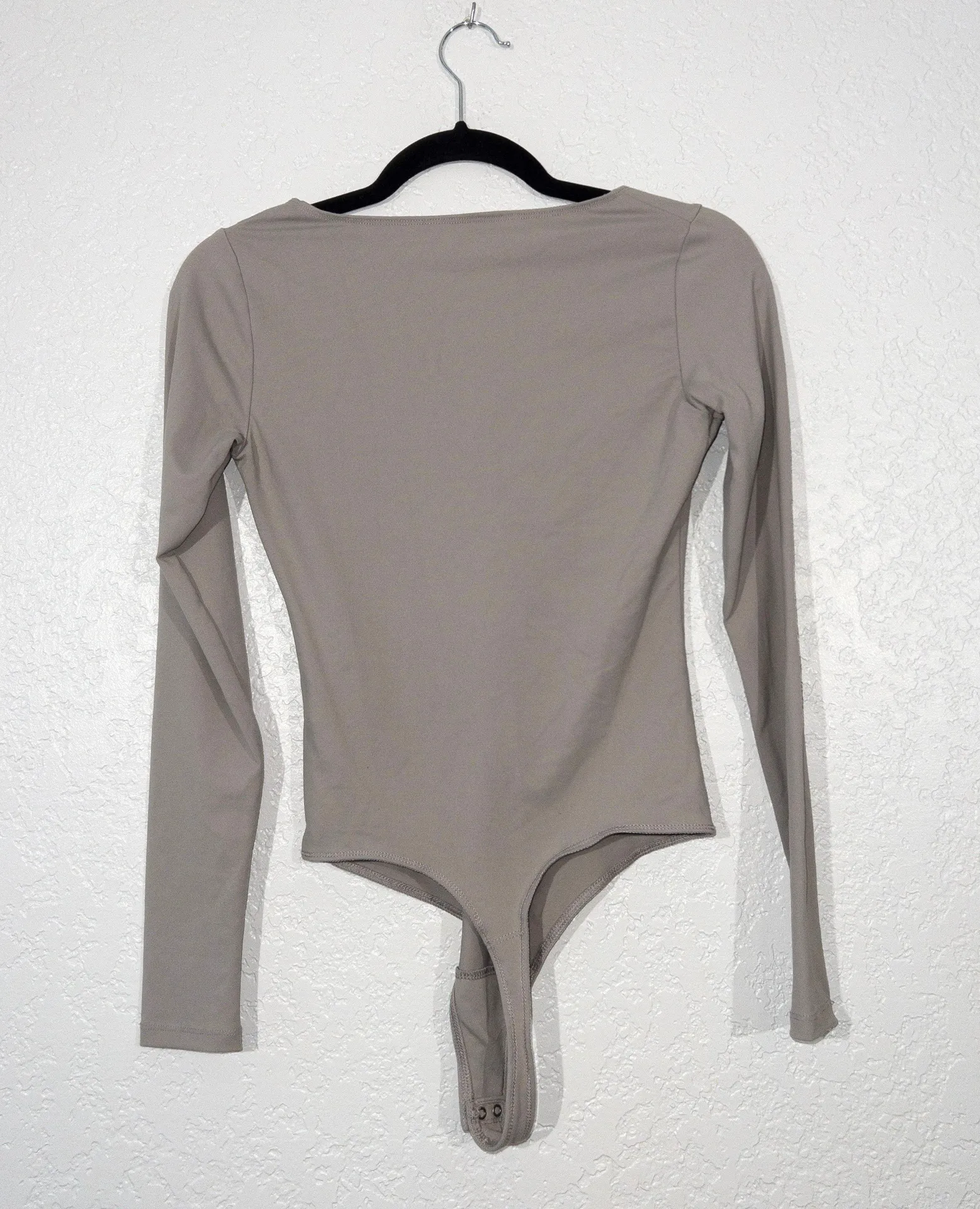 New  Gray Tie Front Bodysuit Size XS - Image 6
