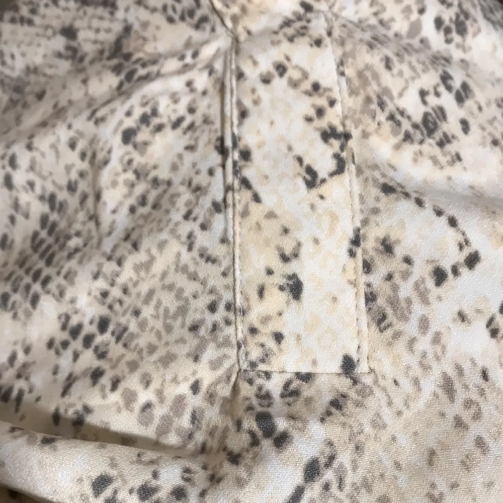 Ava & Viv Snake Print Blouse Top Shirt Long Balloon Sleeve Open Collar 4X NWT - Image 7