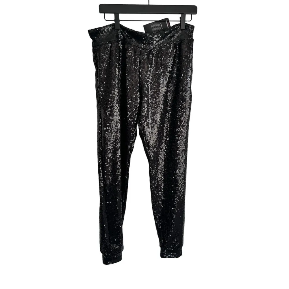 Commando Sequin Jogger Black Large Black -‎ SLG381 - Image 4