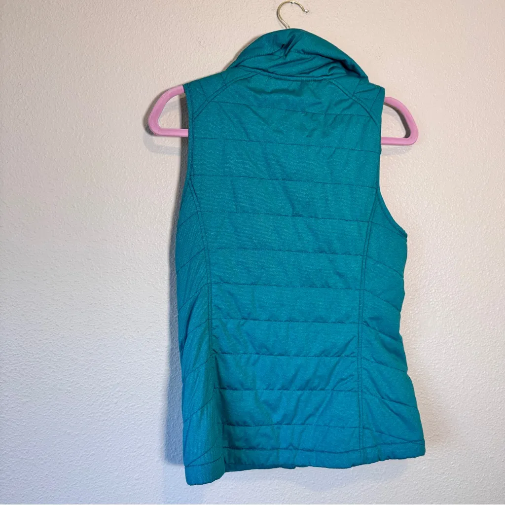 Columbia Teal Blue Quilted Vest Womens XS Gorpcore Athletic Hiking Casual Jacket - Image 5