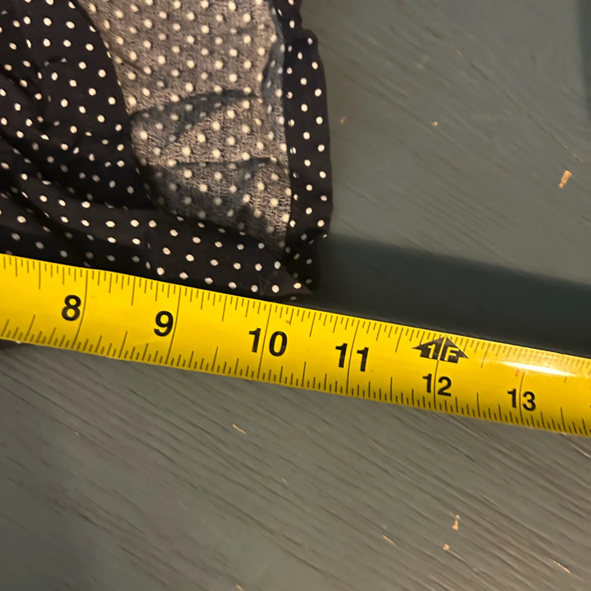 Vintage Elisabeth Liz Claiborne Dark Blue / White Polka Dot Top & Shorts | Sz 14 - Image 9