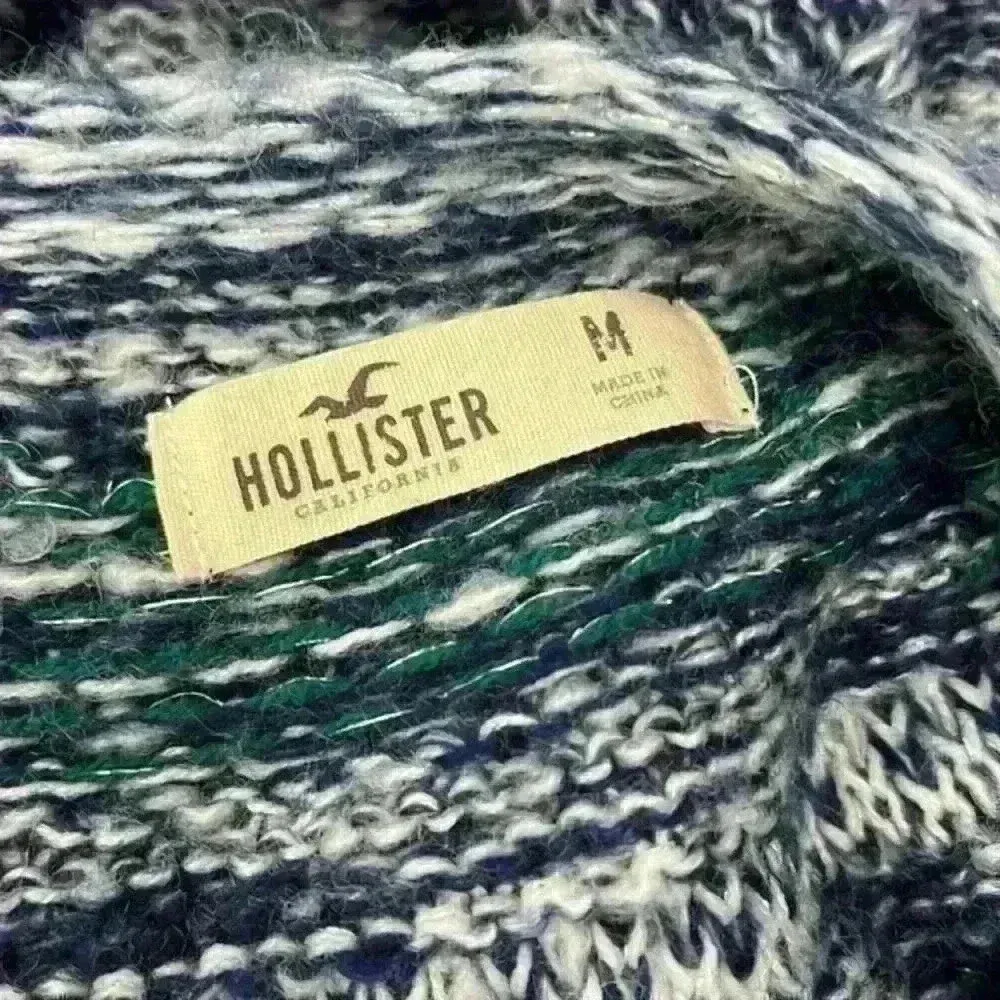 Hollister Co Blue Knit Sweater Size M - Image 2