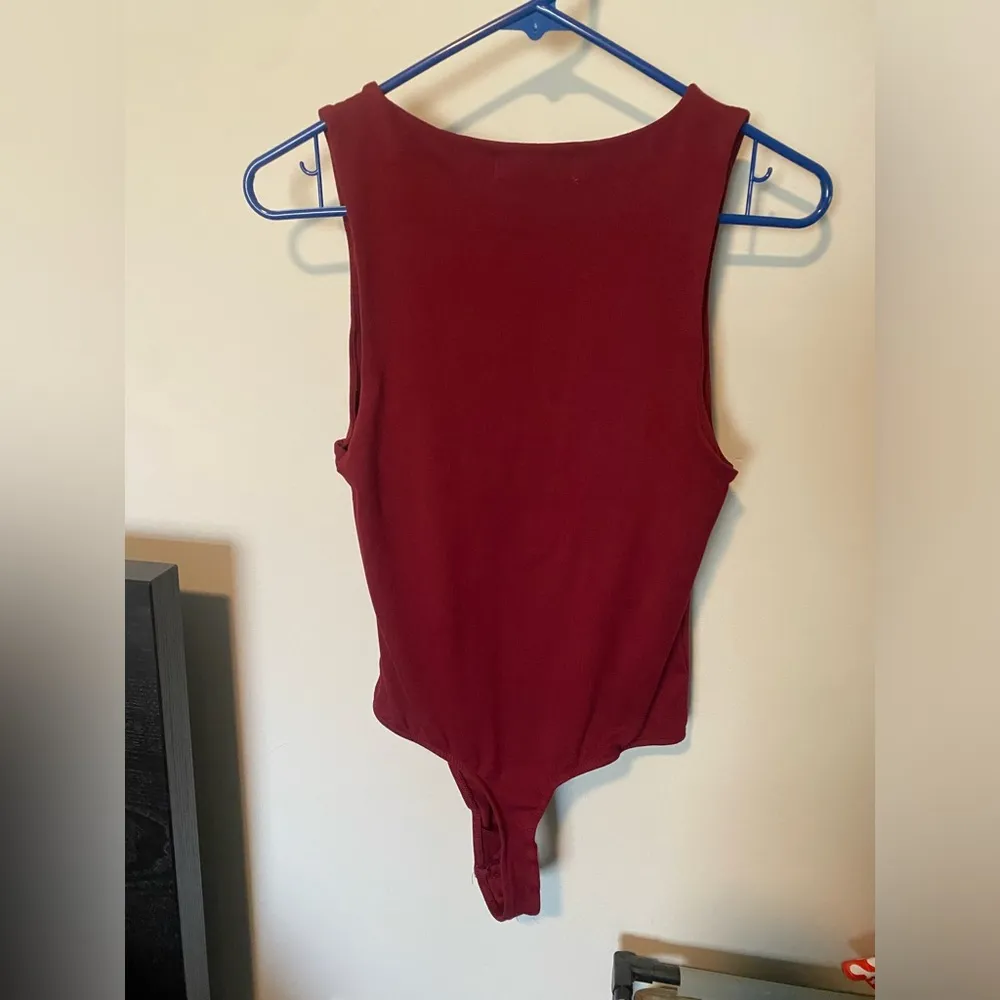 Revamped Burgundy Red Bodysuit - Image 3