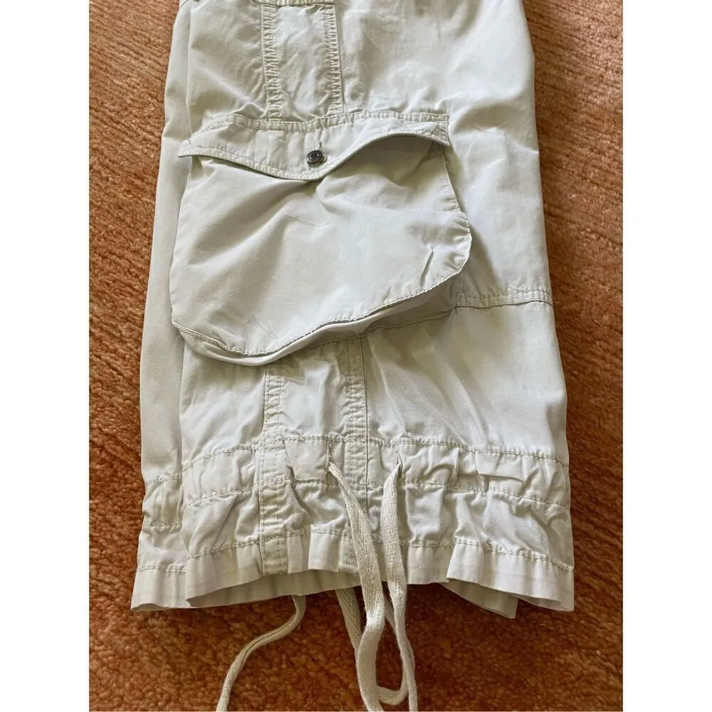 Victorias Secret London Jean Chino Ivory Crop Capri Pants Cargo Trousers White Size undefined - Image 8