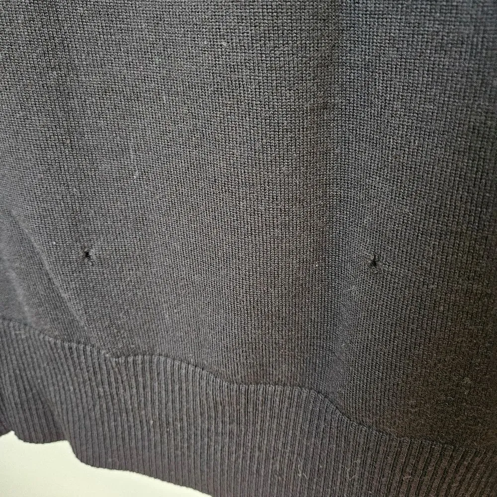 Ann Taylor Dress Long Sleeve Turtleneck Black Knit Merino Wool Business Casual - Image 6