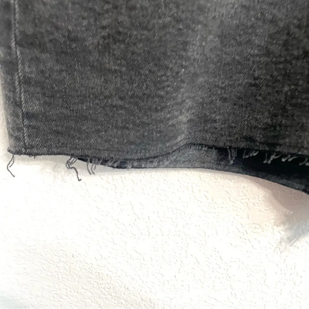 Old Navy Womens Shorts Washed Black Button Fly Sky Hi A Line High Rise Size 24 - Image 8