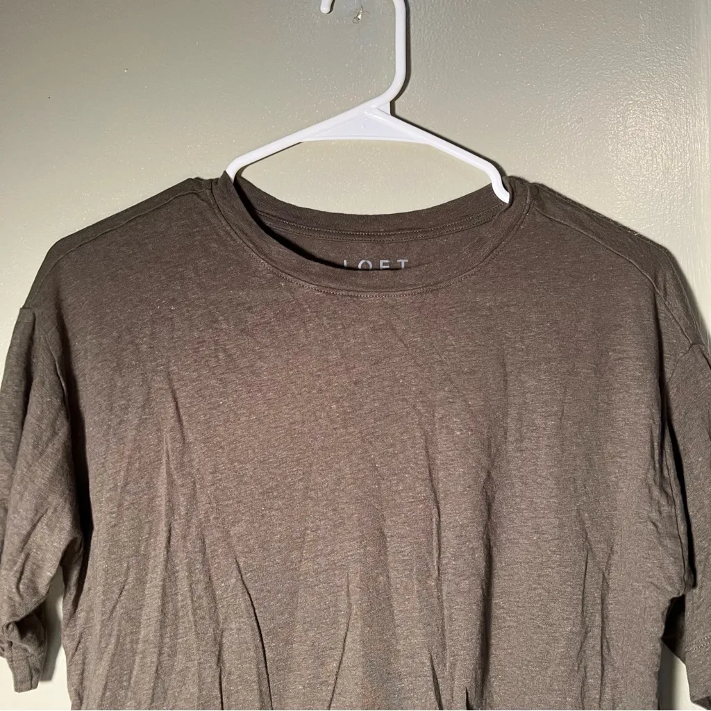 Loft Linen Blend Modern Tee Fresh Ivy Green XS - Image 4