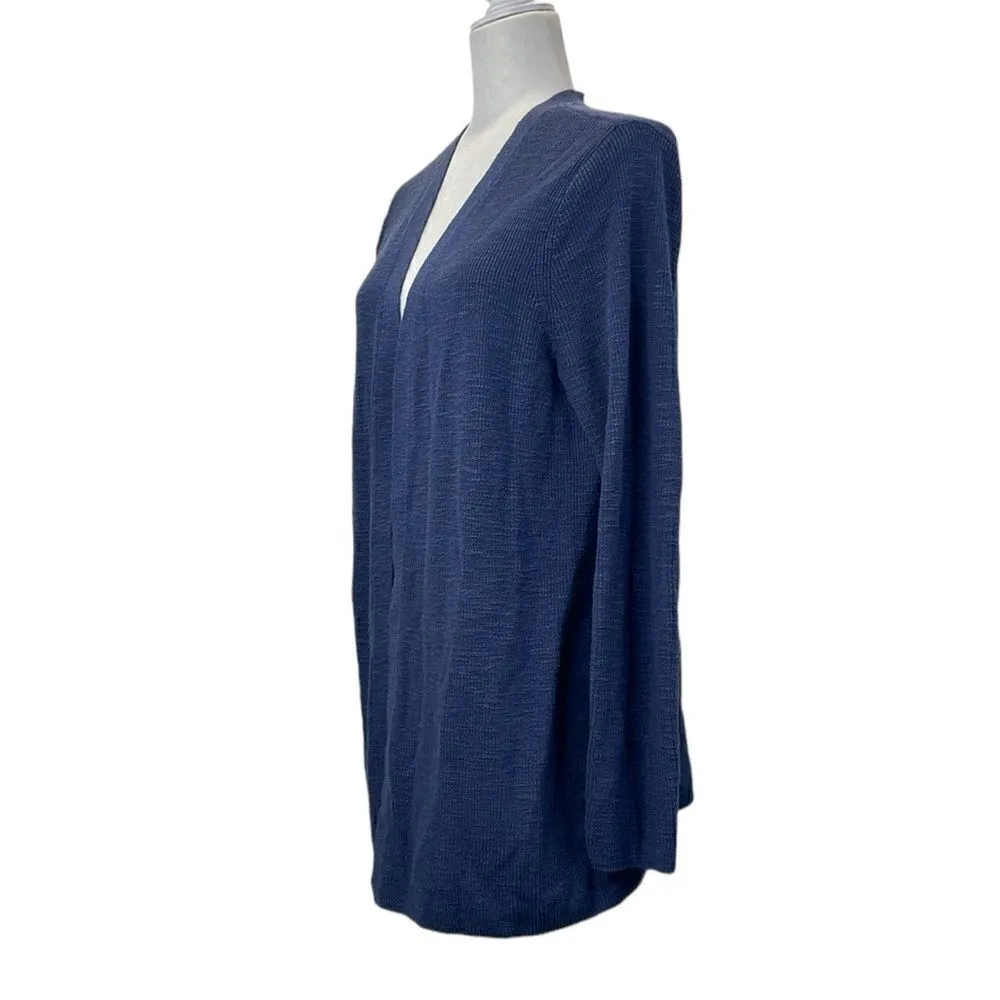J. Jill open front cardigan size Large Blue - Image 2