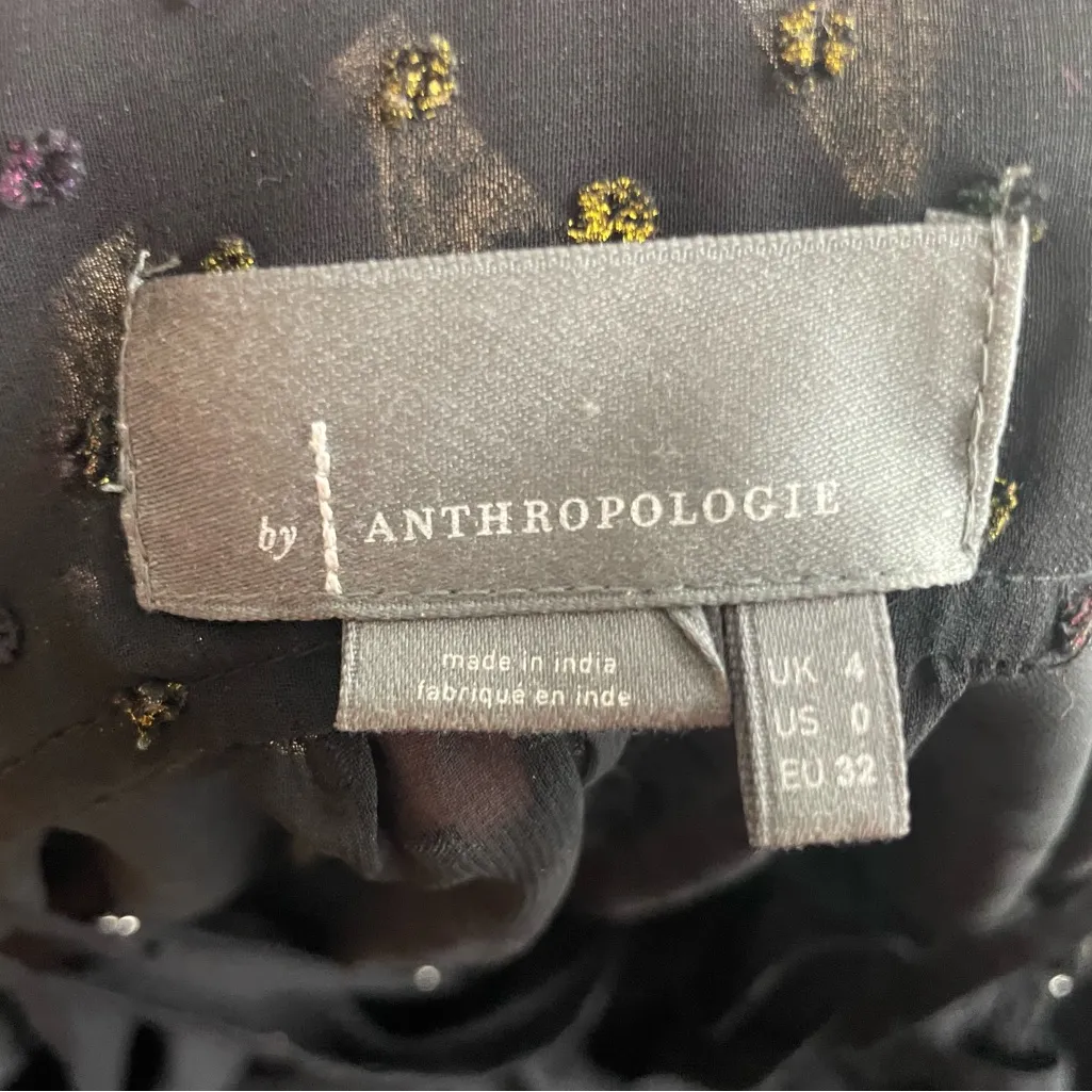 Anthropologie Audrey Clip Dot Shirt Dress - Size 0 - Image 12