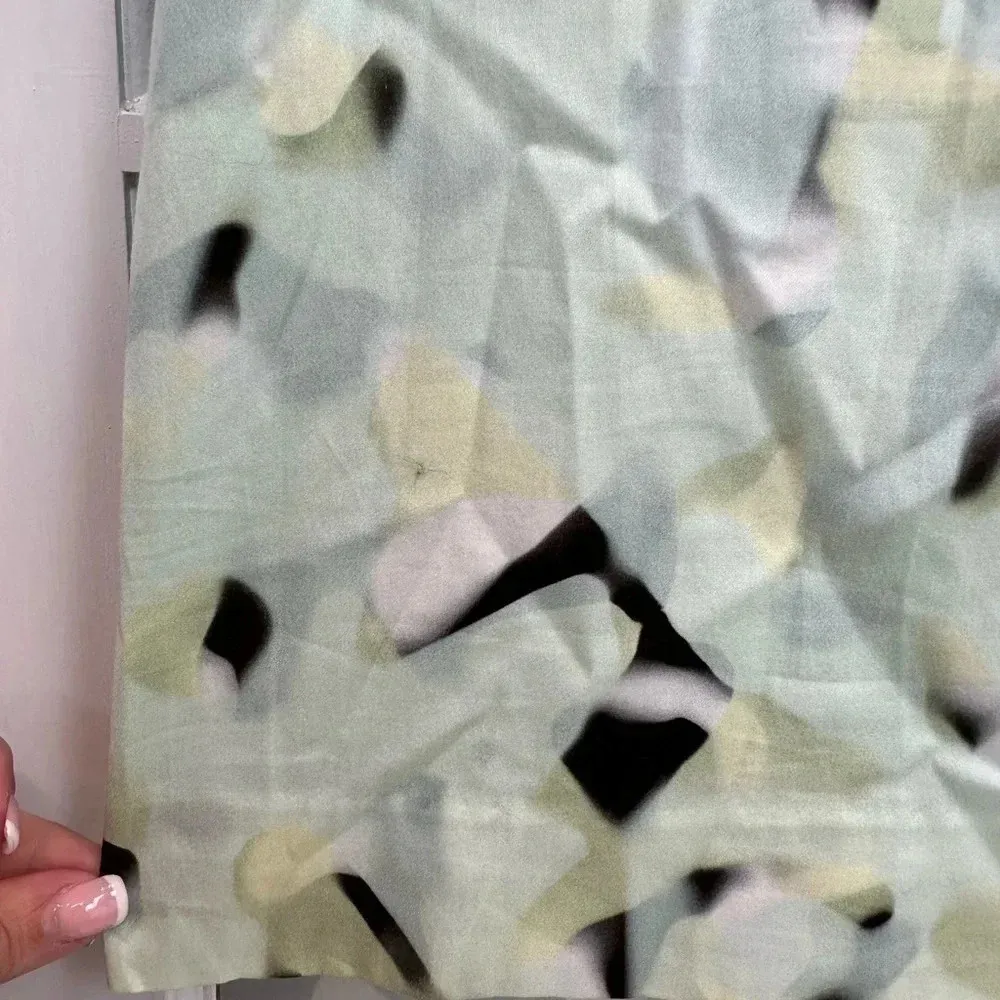 Original Milly New York ELOISE Dress Pastel Watercolor Sleeveless Dress Size 6 S Green - Image 10