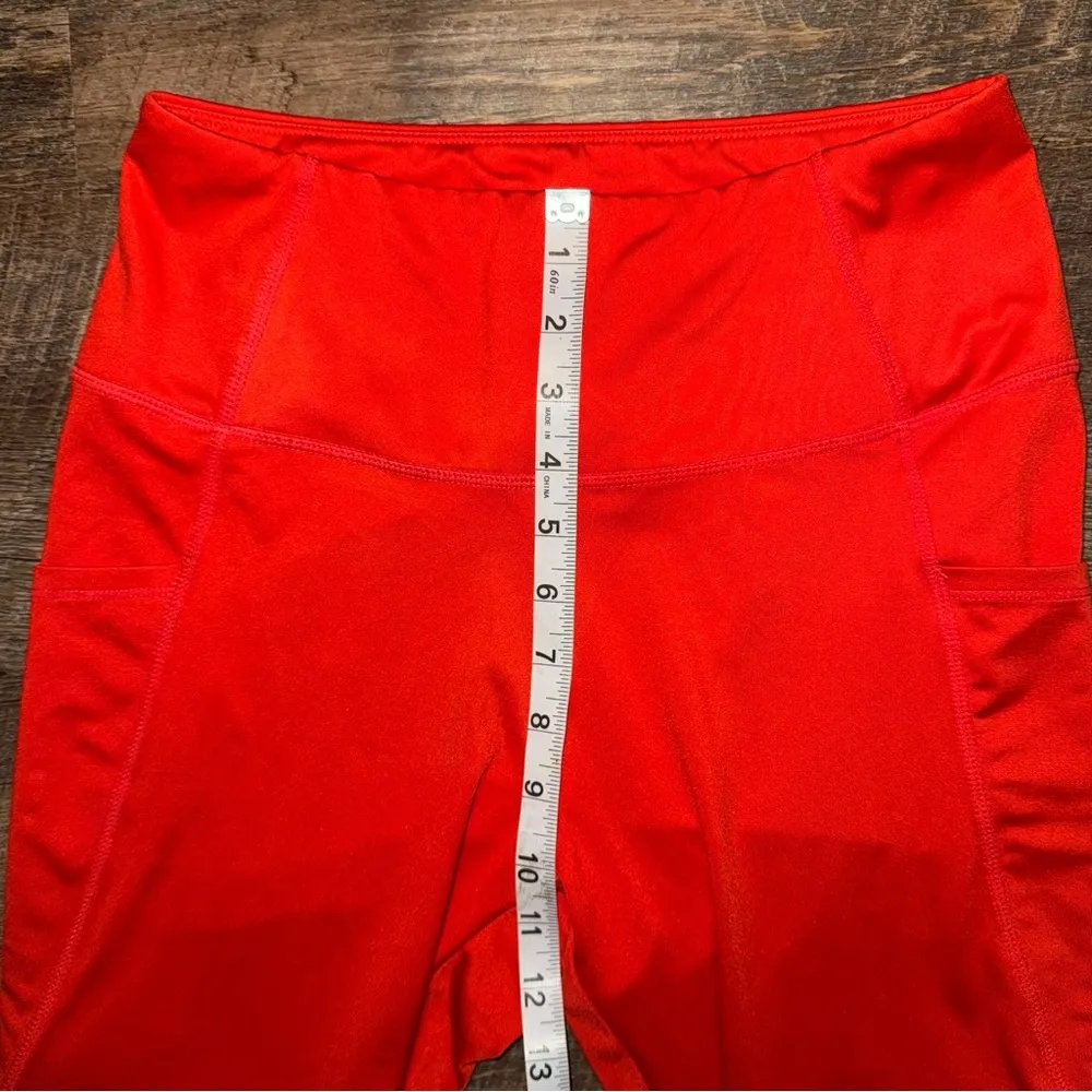 Cabana by Crown Ivy Red Leggings with Pockets Women’s Size Small - Image 3