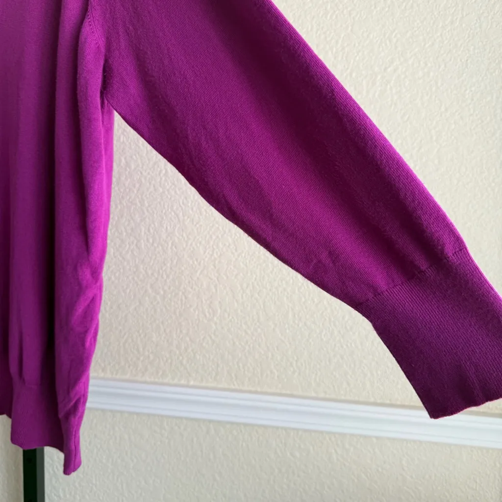 Lane Bryant 26 28 Women’s Plus Size Sweater Pink V Neck Stretch Knit Long Sleeve - Image 5