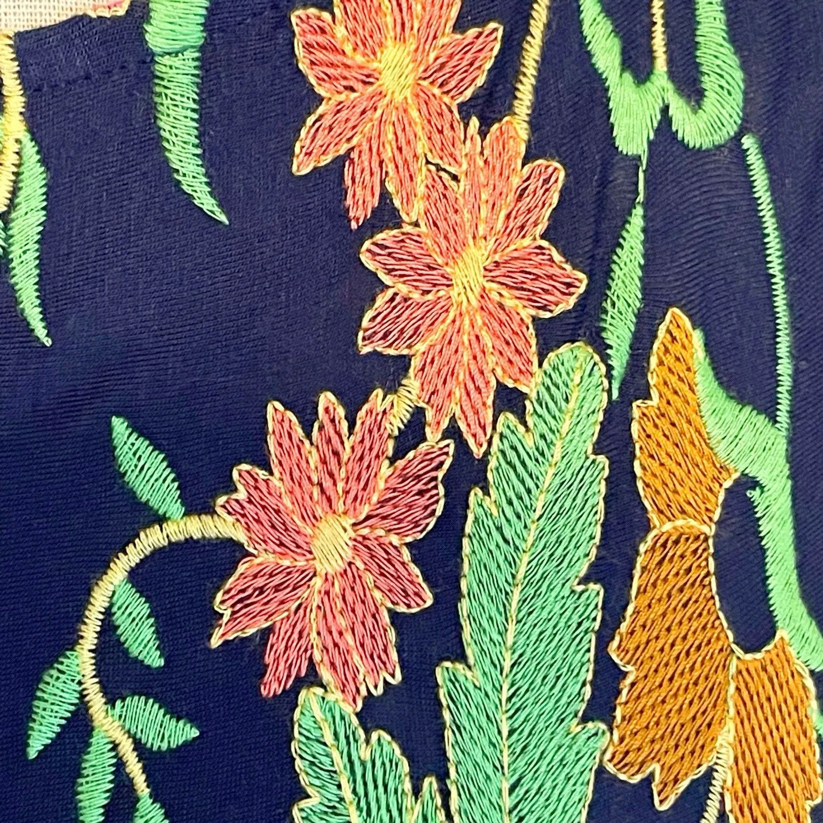 Anthropologie Meadow Rue Womens Blouse Sz XS Floral Embroidered Boho Bohemian - Image 7